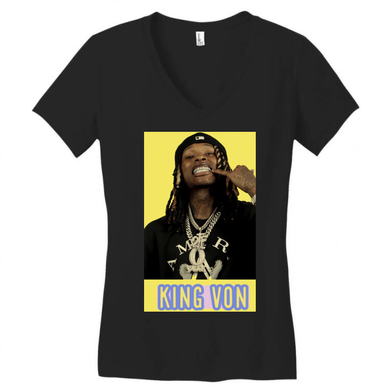 Smile Von Women's V-Neck T-Shirt by StaceyMJones | Artistshot