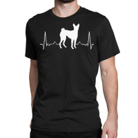 Basenji T  Shirt Basenji Heartbeat T  Shirt (1) Classic T-shirt | Artistshot