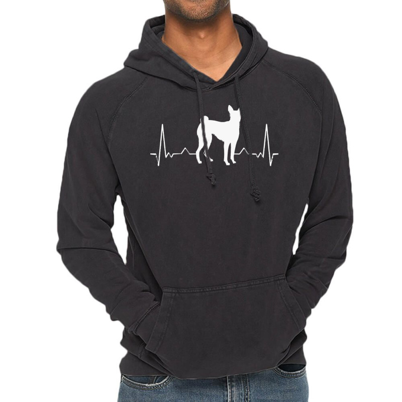 Basenji T  Shirt Basenji Heartbeat T  Shirt (1) Vintage Hoodie by pumpkinslanguid | Artistshot