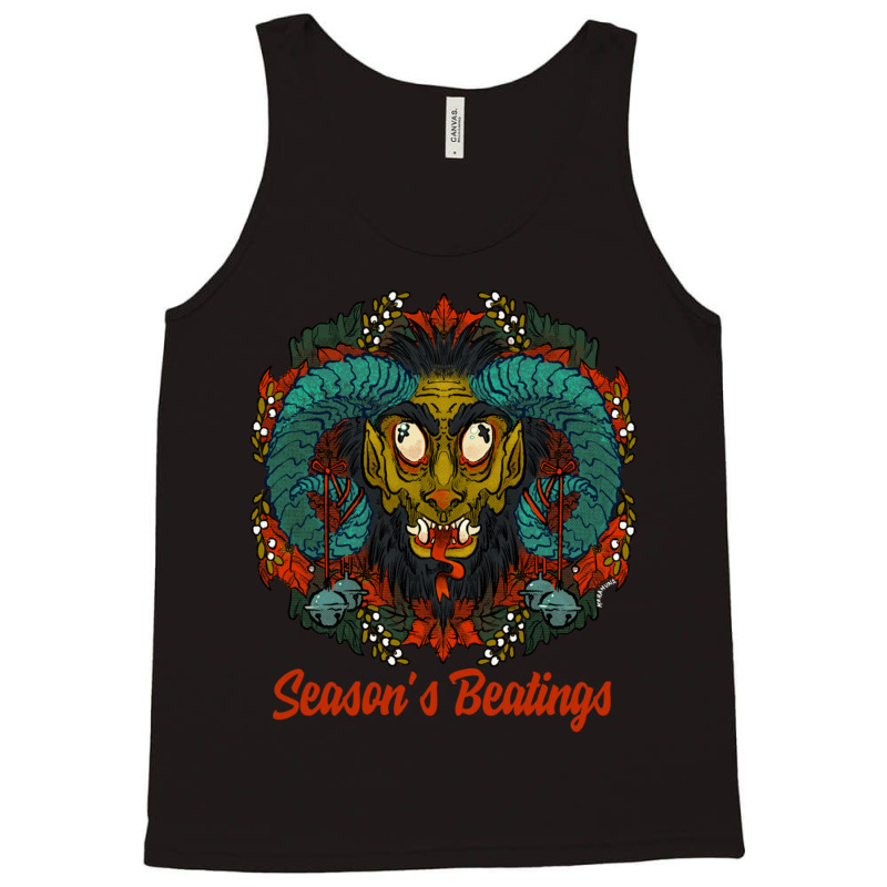 Season’s Beatings Krampus Tank Top by ROBERTPENNINGTON | Artistshot