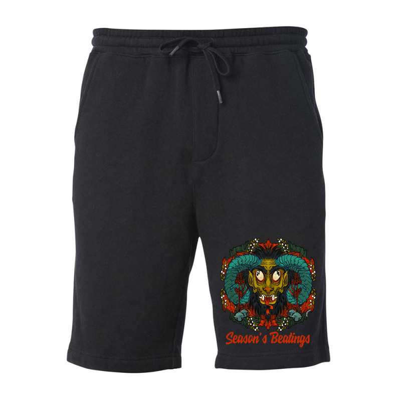 Season’s Beatings Krampus Fleece Short by ROBERTPENNINGTON | Artistshot