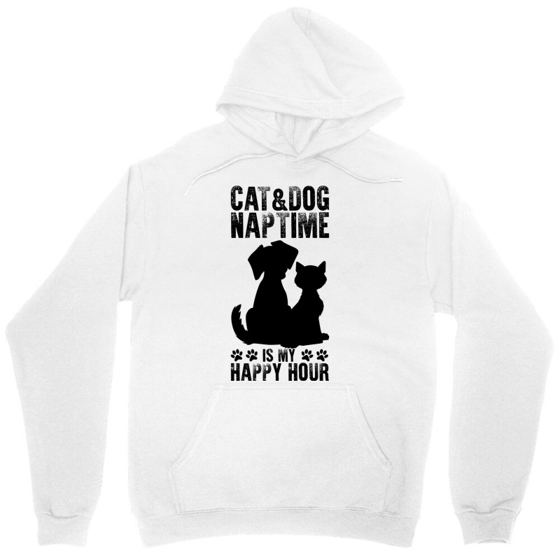 Cat And Dog Naptime Is My Happy Hour         (6) Unisex Hoodie by GREGUFFMAN | Artistshot