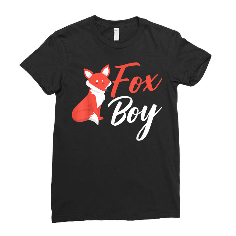 Animal Lover Foxes Kids Fox Boy T Shirt Ladies Fitted T-Shirt by silviabzp | Artistshot