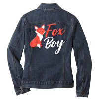 Animal Lover Foxes Kids Fox Boy T Shirt Ladies Denim Jacket | Artistshot