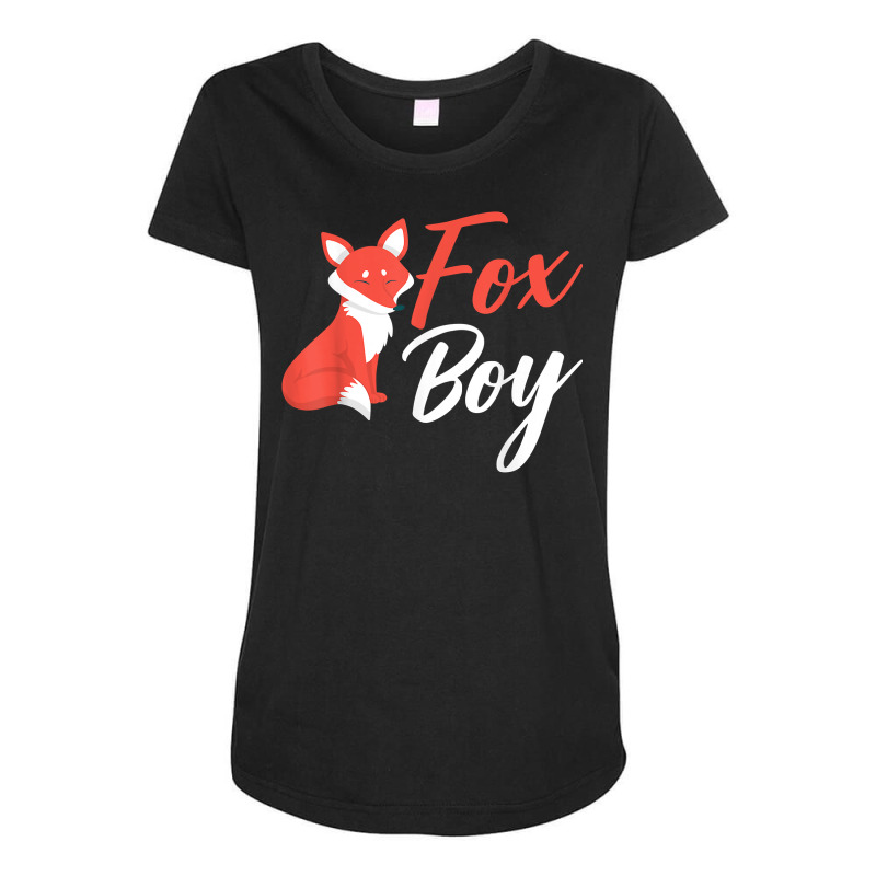 Animal Lover Foxes Kids Fox Boy T Shirt Maternity Scoop Neck T-shirt by silviabzp | Artistshot