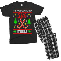 It's Not Going To Lick Itself Funny Candy Stick Christmas T Shirt Men's T-shirt Pajama Set | Artistshot