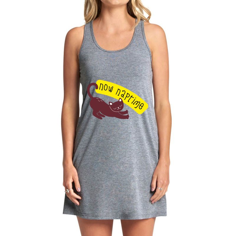 Cat And Dog Naptime Is My Happy Hour Tank Dress by GREGUFFMAN | Artistshot