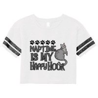 Cat Naptime Is My Happy Hour Scorecard Crop Tee | Artistshot