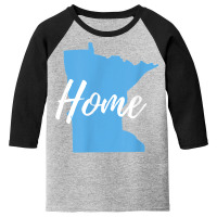 Minnesota Native Design For Those Who Call Minnesota Home T Shirt Youth 3/4 Sleeve | Artistshot