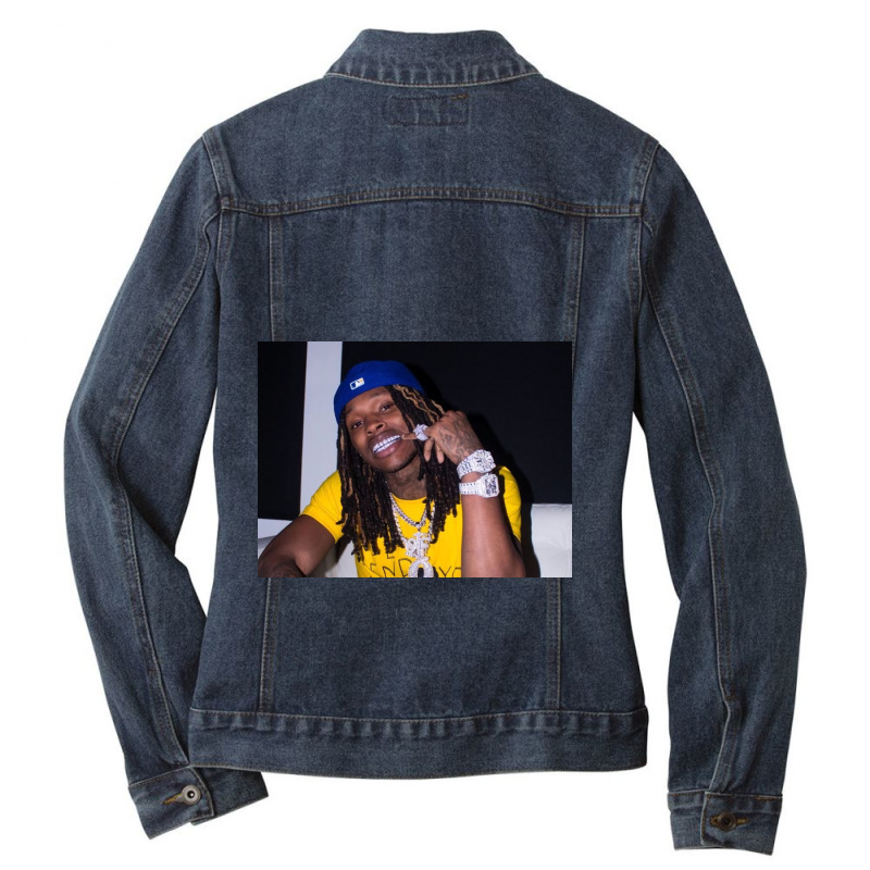 Smile Yellow Kingvon Ladies Denim Jacket by StevenJRios | Artistshot