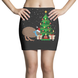 kiwi bird christmas for dark Mini Skirts | Artistshot