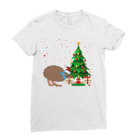 Kiwi Bird Christmas For Light Ladies Fitted T-shirt | Artistshot