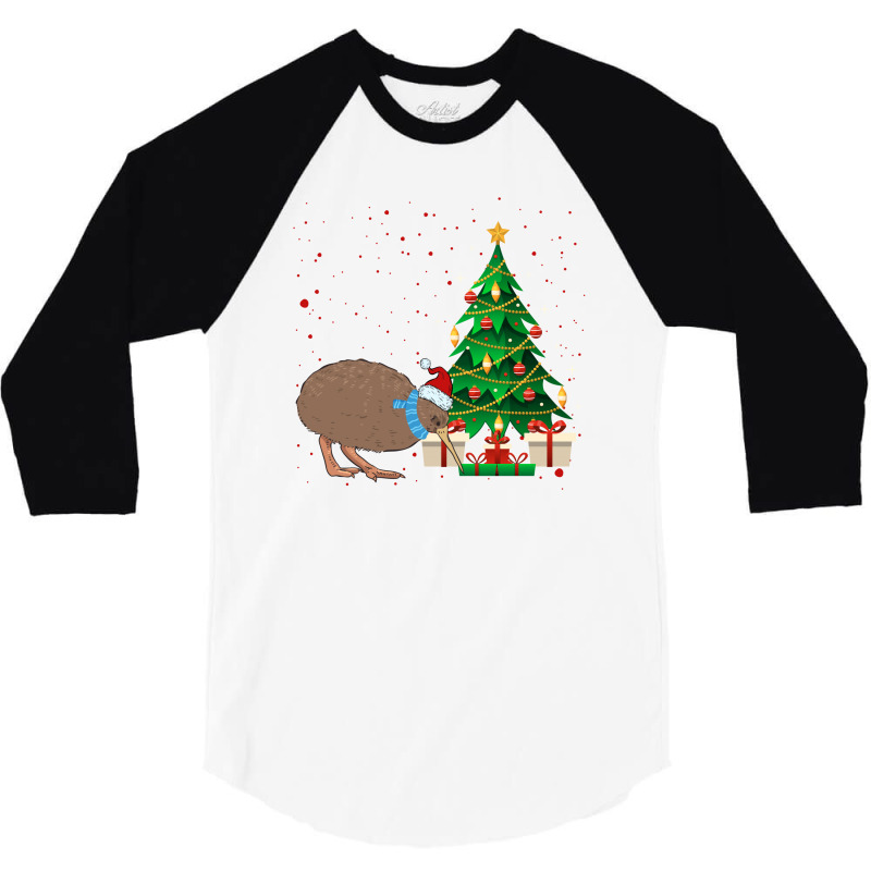 Kiwi Bird Christmas For Light 3/4 Sleeve Shirt | Artistshot