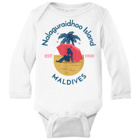 Nalaguraidhoo Island Maldives T Shirt Long Sleeve Baby Bodysuit | Artistshot