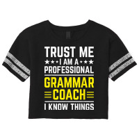 Professional Grammar Coach Funny Grammar Coach Humor T Shirt Scorecard Crop Tee | Artistshot