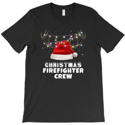 Christmas Firefighter Crew For Dark T-shirt Designed By Zeynep Utlu