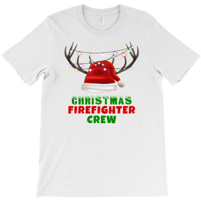 Christmas Firefighter Crew For Light T-shirt Designed By Zeynep Utlu