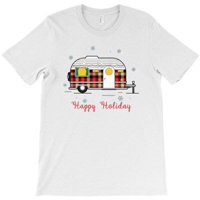Happy Holiday Caravan For Light T-shirt Designed By Zeynep Utlu