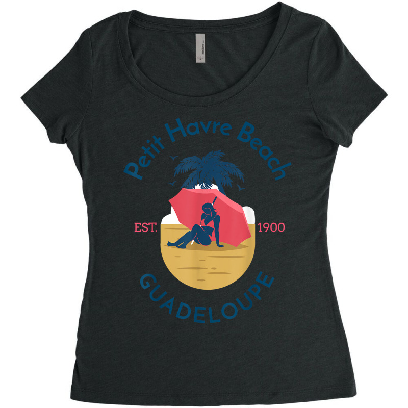 Petit Havre Beach Guadeloupe T Shirt Women's Triblend Scoop T-shirt by vivianadubcy | Artistshot