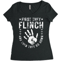 Slap Fight, Flinch And Go Down, Vintage Slap Fighting T Shirt Women's Triblend Scoop T-shirt | Artistshot