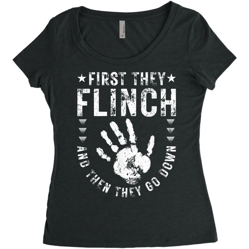 Slap Fight, Flinch And Go Down, Vintage Slap Fighting T Shirt Women's Triblend Scoop T-shirt by daniadsu0smyrl | Artistshot