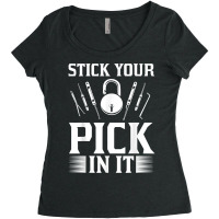 Locksmith Lock Picker Locksmithing Tools Lock Picking T Shirt Women's Triblend Scoop T-shirt | Artistshot