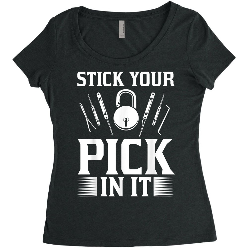 Locksmith Lock Picker Locksmithing Tools Lock Picking T Shirt Women's Triblend Scoop T-shirt by caneypga | Artistshot