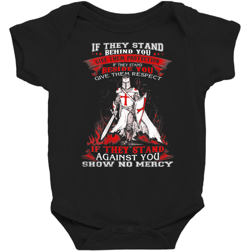 Crusader Knight Templar Warrior Of God   If They Stand T Shirt Baby Bodysuit | Artistshot