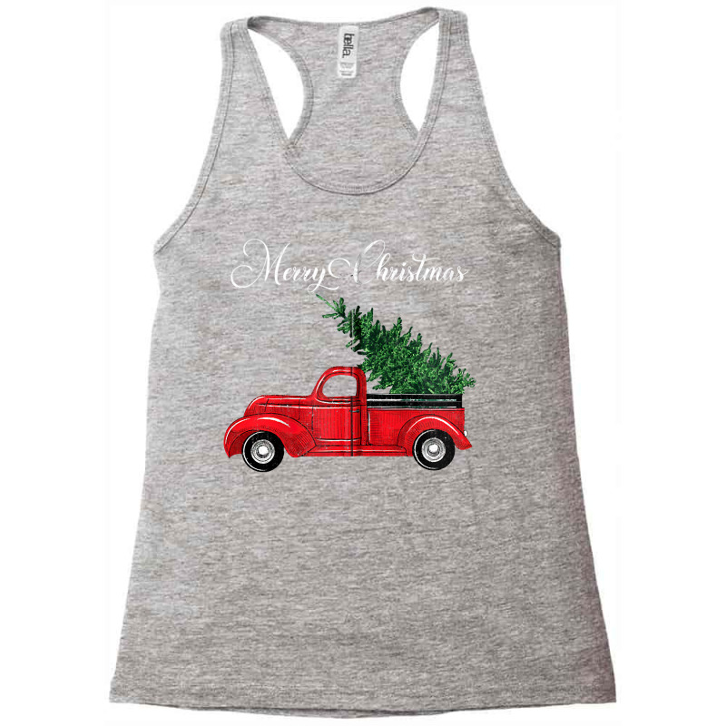 Vintage Wagon Merry Christmas   Tree On Car Xmas Vacation Zip Hoodie Racerback Tank by TeaMenShop | Artistshot