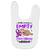 Cystic Fibrosis Awareness   Mostly Running On Empty Cystic Fibr Baby Bibs | Artistshot