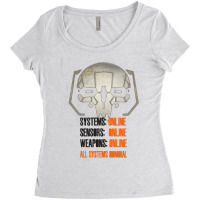 Mechwarrior All Systems Nominal Women's Triblend Scoop T-shirt | Artistshot