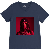 Red Kingvon V-neck Tee | Artistshot