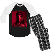 Red Kingvon Men's 3/4 Sleeve Pajama Set | Artistshot