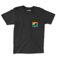 Coral Apnea Diver Hobby Retro Diving Sport Pocket T-shirt | Artistshot