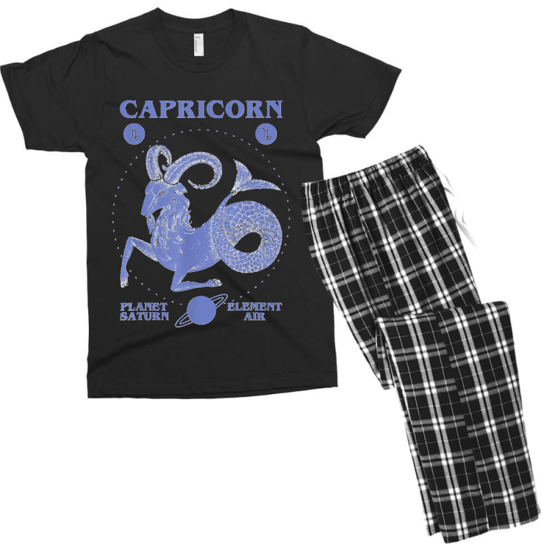 Capricorn Planet Saturn Element Air Men's T-shirt Pajama Set by JOSEPHDOMINICWILLIS | Artistshot