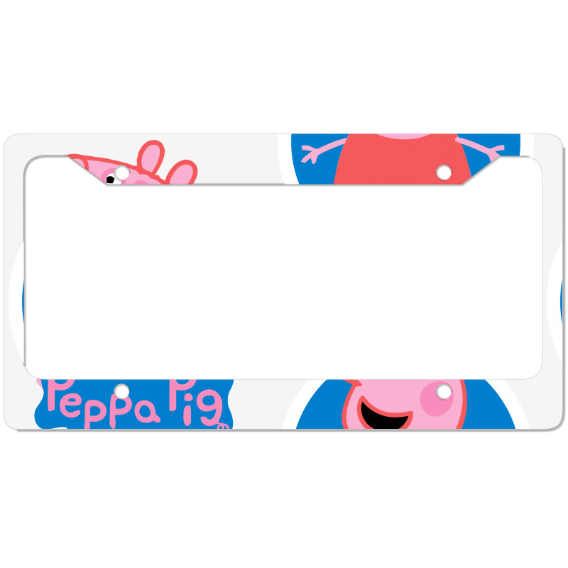 Peppa Pig License Plate Frame by Dejavu77 | Artistshot