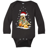 Berger Picard Dog Lights Christmas Matching Family T Shirt Long Sleeve Baby Bodysuit | Artistshot