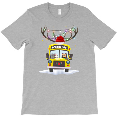 Christmas School Bus For Light T-shirt Designed By Zeynep Utlu