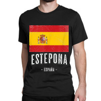 Estepona Spain Es Flag City Top Bandera Ropa Classic T-shirt | Artistshot