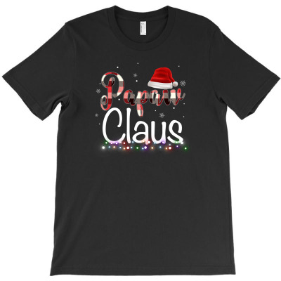 Papaw Claus Plaid Pattern For Dark T-shirt Designed By Zeynep Utlu
