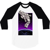 Aesthetic Spaceman 3/4 Sleeve Shirt | Artistshot