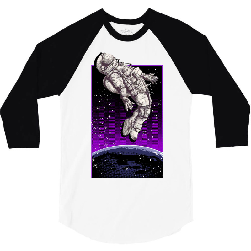 Aesthetic Spaceman 3/4 Sleeve Shirt | Artistshot