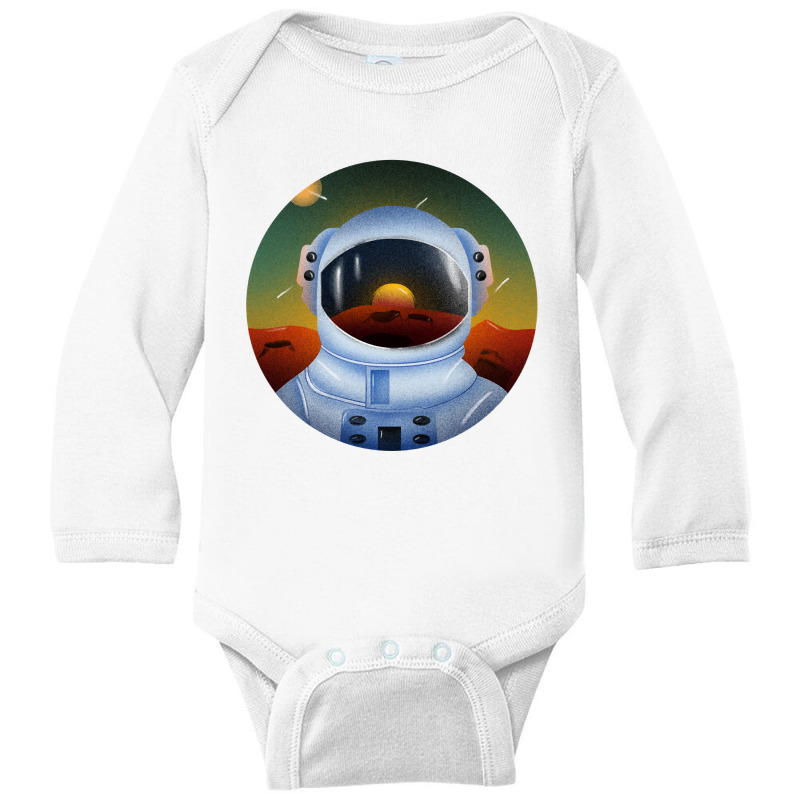 Austronaut Time Travel Wanderlust - Take This Into Your Life Long Sleeve Baby Bodysuit | Artistshot