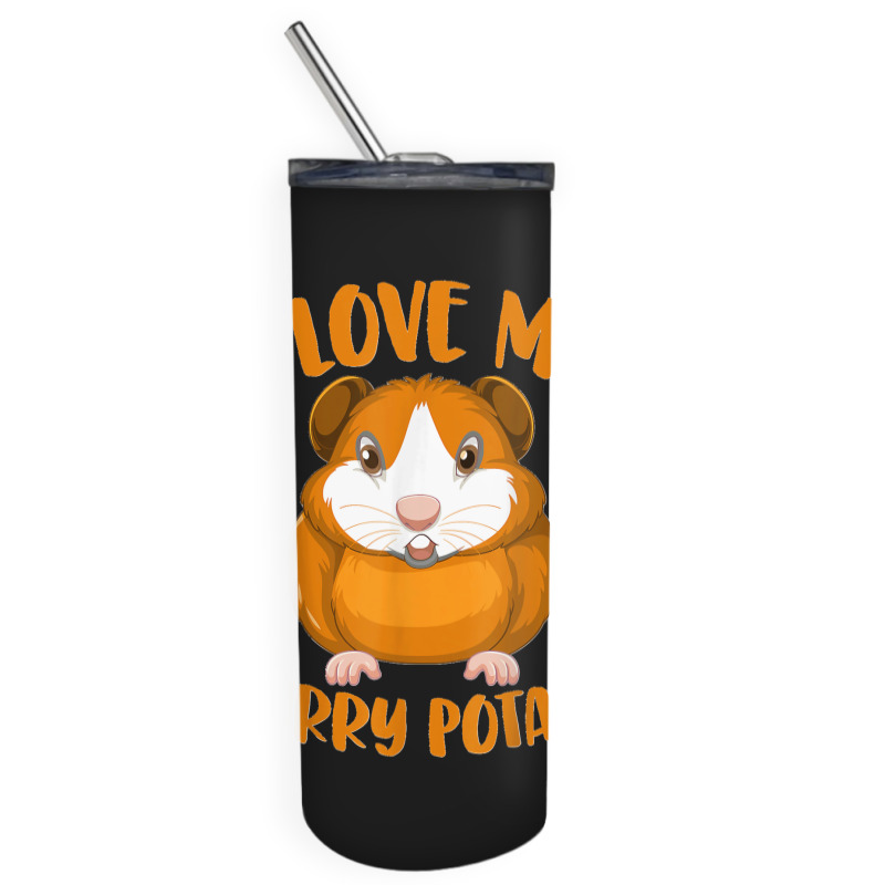 Cavy Lovers Guinea Pig Owners I Love My Furry Potato Skinny Tumbler | Artistshot