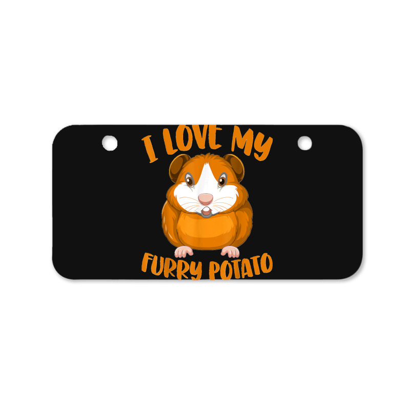 Cavy Lovers Guinea Pig Owners I Love My Furry Potato Bicycle License Plate | Artistshot