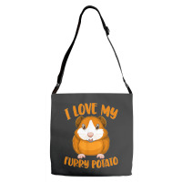 Cavy Lovers Guinea Pig Owners I Love My Furry Potato Adjustable Strap Totes | Artistshot