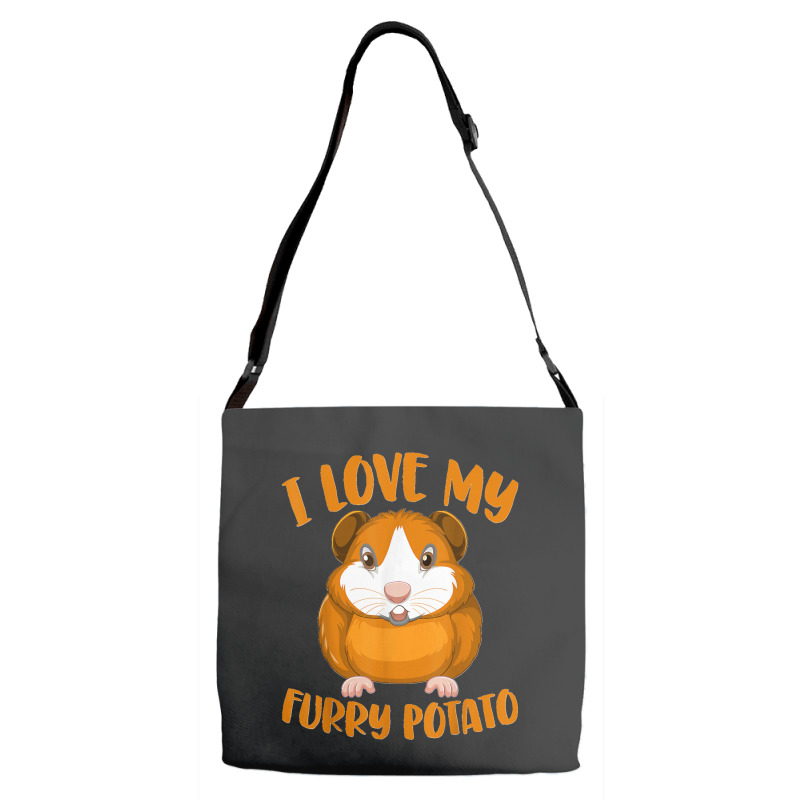 Cavy Lovers Guinea Pig Owners I Love My Furry Potato Adjustable Strap Totes | Artistshot