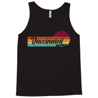 Vaccinated Retro Sunset Pro Vaccination Immunization Tank Top | Artistshot