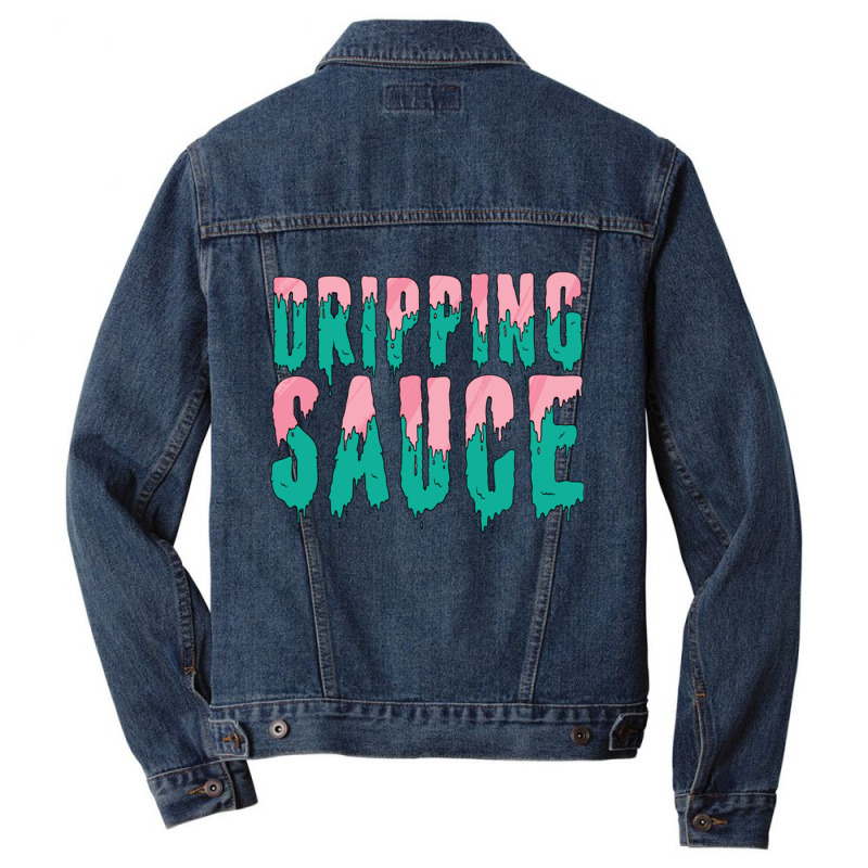 Funny Dripping Sauce Men Denim Jacket | Artistshot