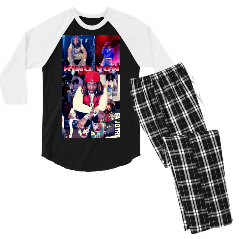 Awesome Smile Von Men's 3/4 Sleeve Pajama Set | Artistshot